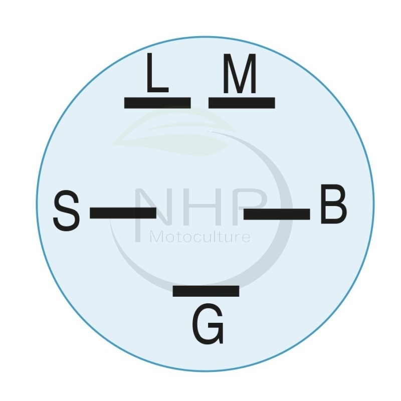 Contacteur à clé 5 bornes MURRAY  91846