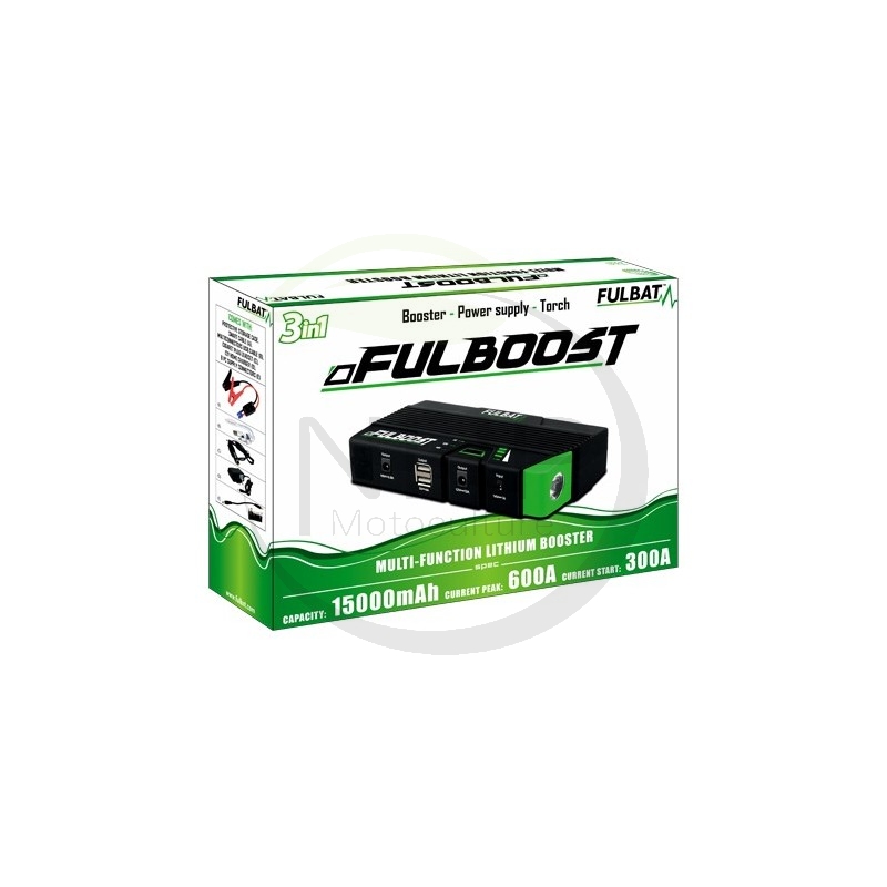 Booster, chargeur, lampe multifonction FULBAT FULBOOST 600A, 15000mAh