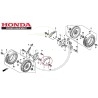 SUPPORT REGLAGE HAUTEUR DE COUPE COTE DROIT TONDEUSE HONDA HRH536 - 42981-VG0-850 - 42981VG0850