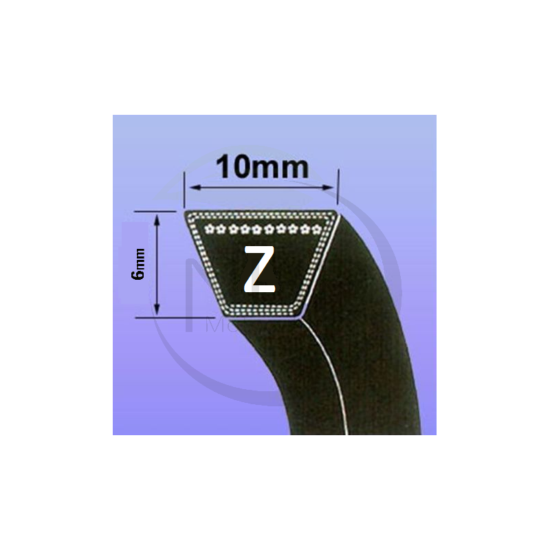 Courroie tondeuse débroussailleuse PUBERT, STAUB, OLEO MAC 0306030009, 13466