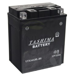 Batterie moto, quad YTX14AHL-BS, YTX14AHLBS, + à droite, 12V, 12AH