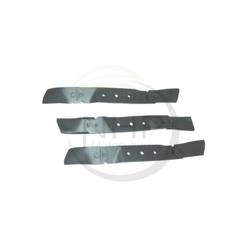 Kit 3 lames tracteur tondeuse STIGA 1134-9081-01, 1134-3763-01, 1134-9051-01, 1134908101, 1134376301, 1134905101