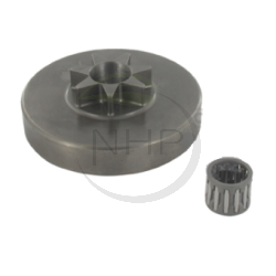 Pignon de chaîne tronçonneuse, 3/8, étoiles 7 dents DOLMAR 112, 113, 114, 116, 116SI, 117, 119, 120, 120 Super