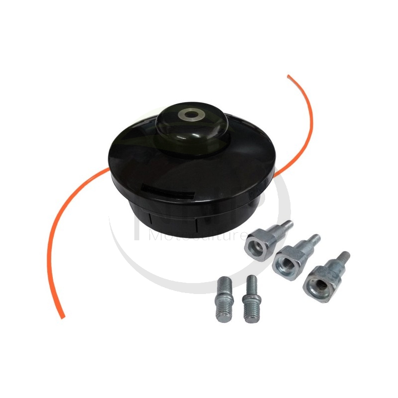 Tête de débroussailleuse tap and go 2 fils avec adaptateurs