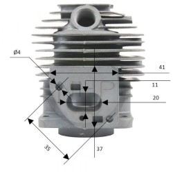 Kit cylindre piston tronçonneuse MITSUBISHI TL33, KC13011AA