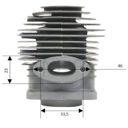 Kit cylindre piston tronçonneuse MITSUBISHI TL33, KC13011AA