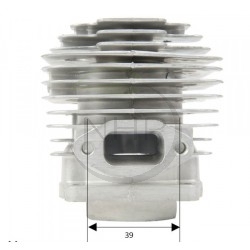 Kit cylindre piston tronçonneuse MITSUBISHI TL43, KC13010AA