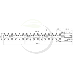Lame taille haie DOLMAR HT2256D, HT-2256D, HT2256 D