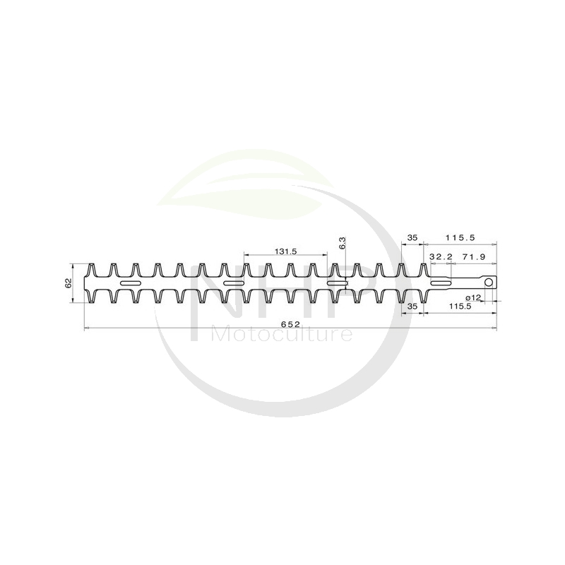 Lame taille haie DOLMAR HT2256D, HT-2256D, HT2256 D