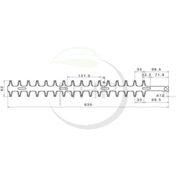 Lame taille haie ALPINA TS24, 9010640