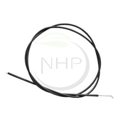 Commande rigide plastifiée noire, câble universel rigide avec "Z" et gaine plastifiée recoupable et réajustable