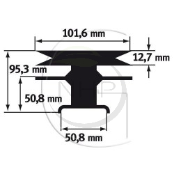 Palier AMF/NOMA 44251 sur coupe 42 pouces