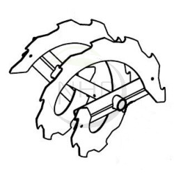 Fraise gauche Auger fraise à neige PUBERT, KIVA, YAMATSU 7502010308