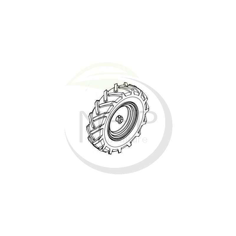 Kit roue increvable faucheuse, débroussailleuse PUBERT TOUNDRA, STAUB, OLEO MAC 8100021301