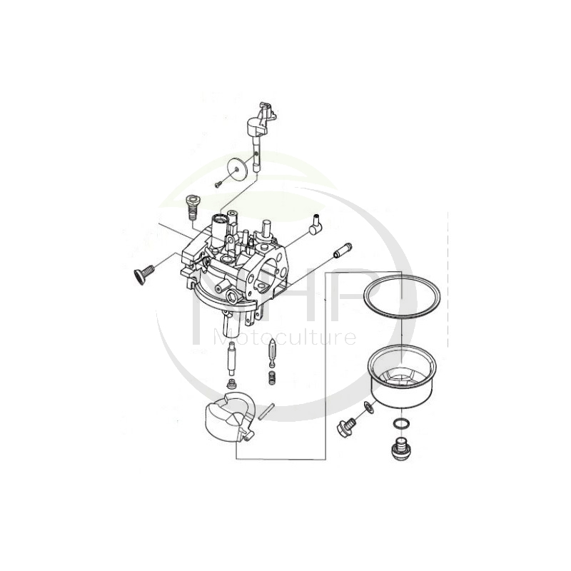 Carburateur moteur PUBERT, STAUB, OLEO MAC, LONCIN 0001210334, 16100-Z390610-0000