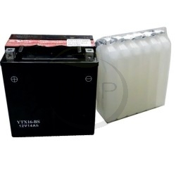 BATTERIE TONDEUSE 12V 14AH + A GAUCHE AVEC PACK ACIDE