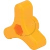 Poignée jaune, manchon serrage brancard tondeuse Castelgarden, Stiga, 322399840/0, 3223998400