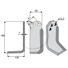Couteau gauche fraise CARRARO ROTOCAR 3T