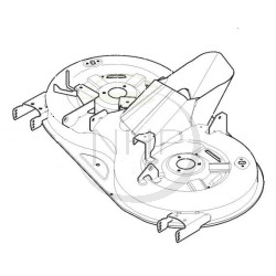 Plateau de coupe tracteur tondeuse GGP, CASTELGARDEN, STIGA, ALPINA, MOUNTFIELD 382564118/0