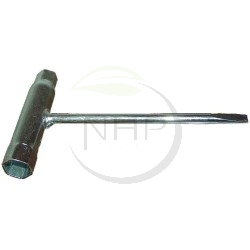 Clé à bougie 13 mm x 21 mm, 13X21, manche tournevis plat