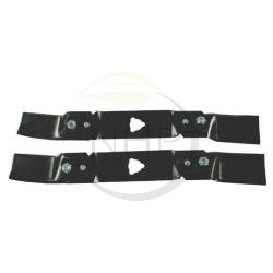 Kit de deux lames pour tracteur tondeuse STIGA 1134-9117-01, 1134911701