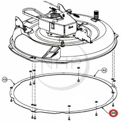 RENFORT CARTER DE COUPE TONDEUSE MTD - CUB CADET CC 114 TA - 783-07393A - 78307393A