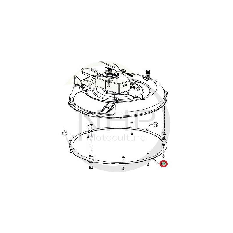 RENFORT CARTER DE COUPE TONDEUSE MTD - CUB CADET CC 114 TA - 783-07393A - 78307393A