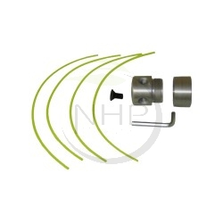 Tête araignée universelle nylon débroussailleuse en aluminium, 4 fils