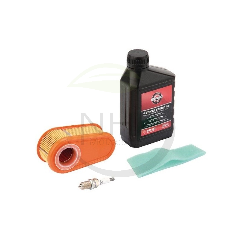 Kit entretien moteur Briggs et Stratton 992235, 992204 (huile, bougie, filtre...)