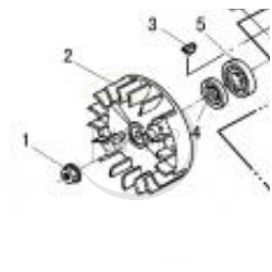VOLANT MAGNETIQUE MTD - 09263381 - 092.63.381