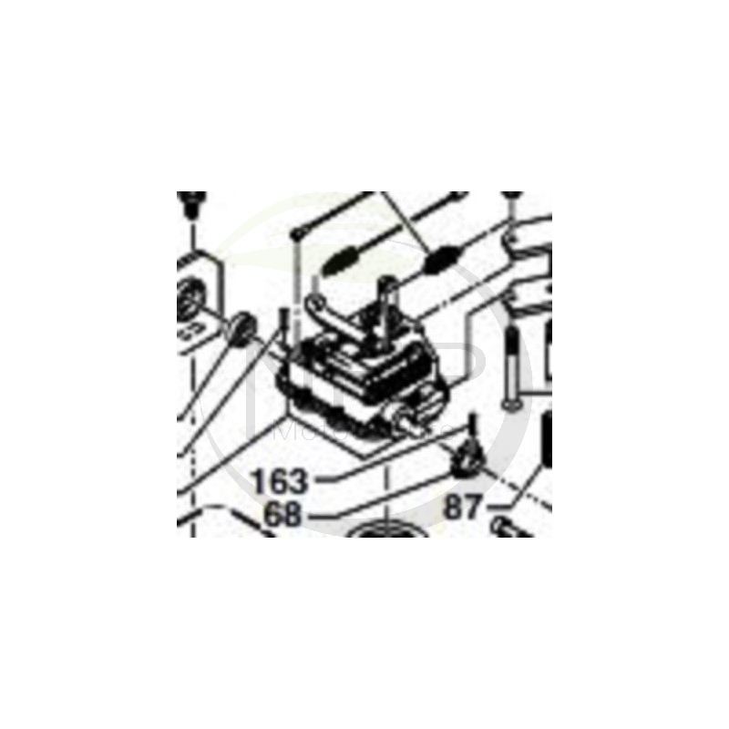 BOITIER REDUCTEUR DEBROUSSAILLEUSE PUBERT - OLEO MAC 0306040002 - 25113995 - 26151995