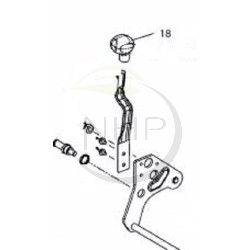 BOULE DE LEVIER DE HAUTEUR DE COUPE MTD - OLEOMAC - STERWINS - 72004097 - C72004097 - 720-04097
