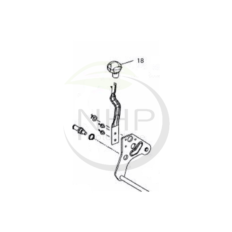 BOULE DE LEVIER DE HAUTEUR DE COUPE MTD - OLEOMAC - STERWINS - 72004097 - C72004097 - 720-04097