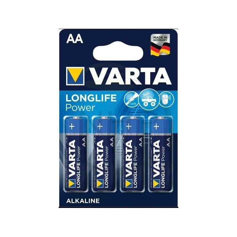 PILE VARTA ALCALINE AA - LR06 - BLISTER DE 4