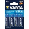 PILE VARTA ALCALINE AA - LR06 - BLISTER DE 4