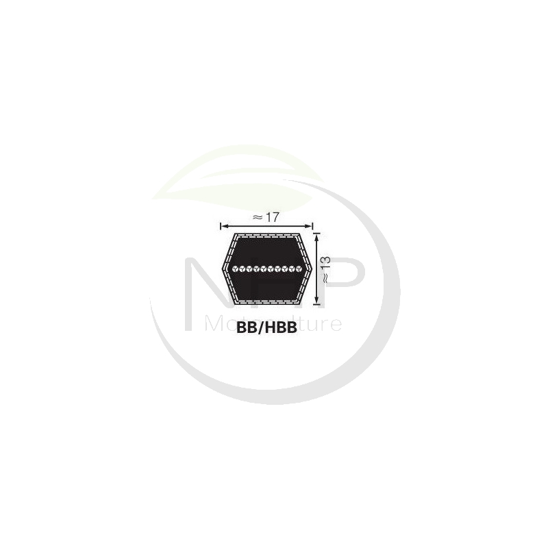 Courroie de coupe tracteur tondeuse JOHN DEERE M138583