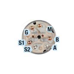 Contacteur à clé 3 positions 6 bornes JOHN DEERE AM38227, ARIENS - GRAVELY 03602300, KOHLER 2509903, 25 099 03, AM101561, TCA150