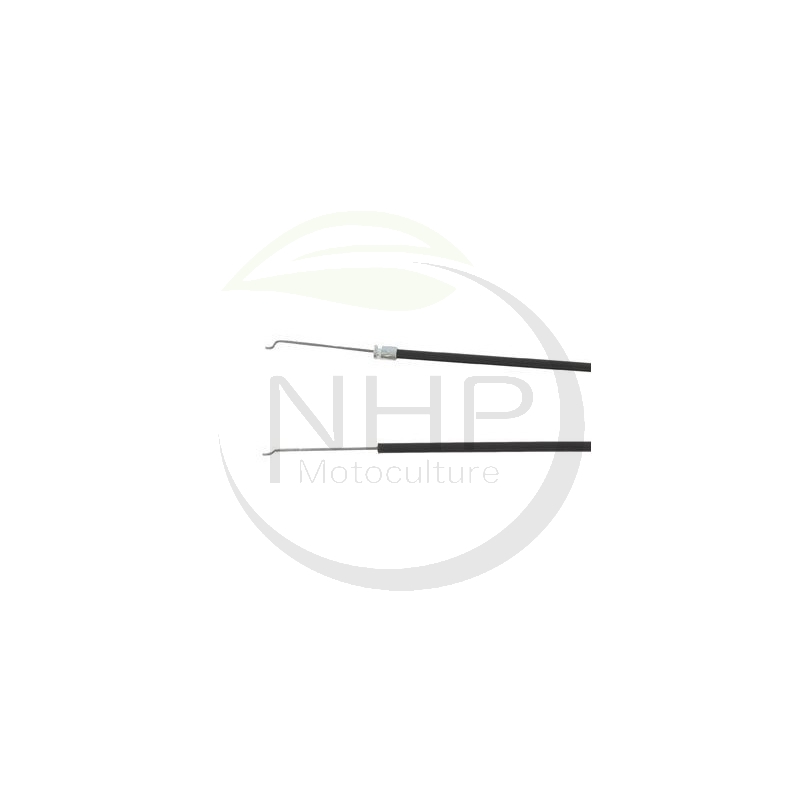 Commande rigide plastifiée noire, câble universel rigide avec "Z" et gaine plastifiée recoupable et réajustable