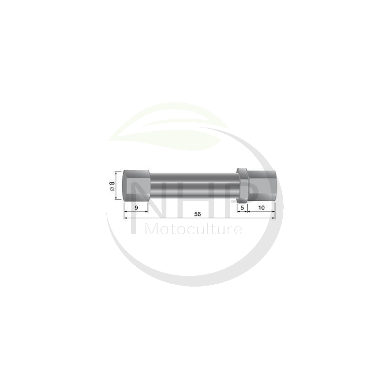 Vis de réglage double pour câbles Ø: 8mm