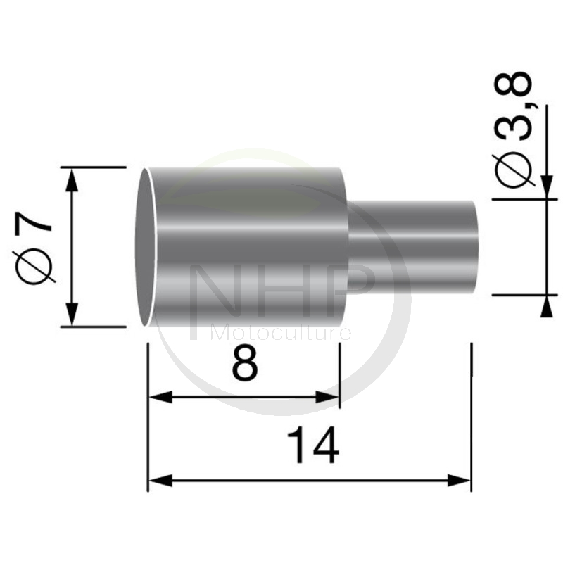 Butée de gaine, pour gaine de diamètre 6,0mm
