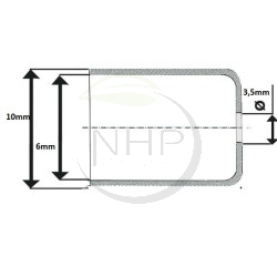 Butée de gaine, pour gaine de diamètre 6,0mm