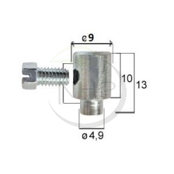 Serre-câble percé à 3,30 mm