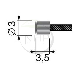 Câble universel de frein 12 fils, 1,2mm