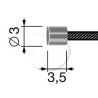Câble universel de frein 12 fils, 1,2mm