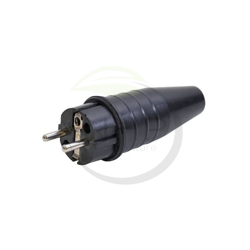 Fiche mâle, 2 pôles avec masse latérale