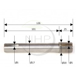 Axe de lame Stiga 1134-0397-05, 1134039705