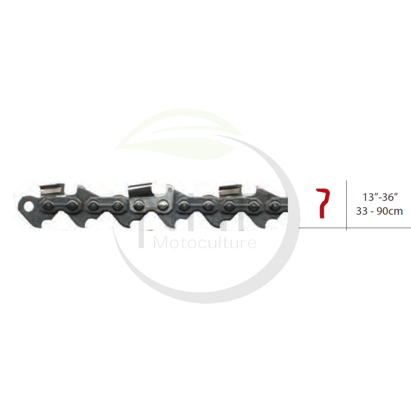 Chaîne de tronçonneuse OREGON 73PX072E, 73LPX072E, 73DP072E, 73DPX072E, pas 3/8, jauge 1.5mm, .058, 72 maillons, 72 entraineurs