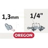 Chaîne tronçonneuse prédécoupée OREGON 25AP043E, 25A043E, pas 1/4", jauge .050, 1.3 mm, 43 maillons, 43 entraineurs