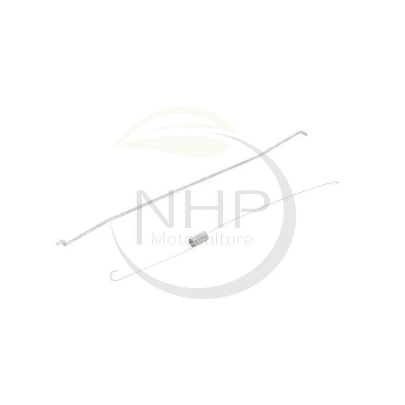 Ensemble tige + ressort de régulateur tondeuse GGP, CASTELGARDEN, STIGA, ALPINA, MOUNTFIELD 18550089/0, 118550089/0