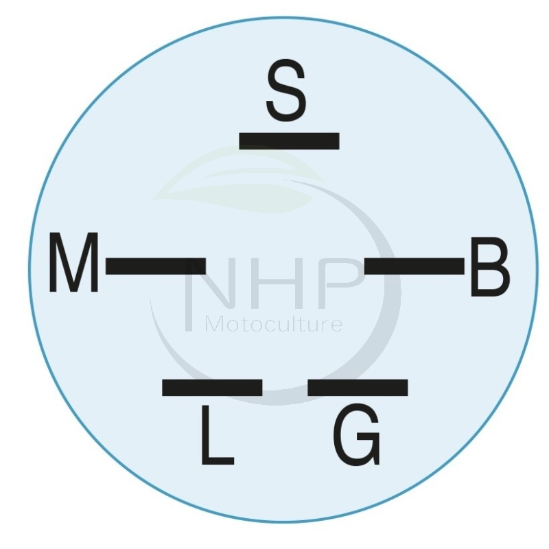 Contacteur à clefs 5 bornes 144921, 145499, 163088, 158913, AYP - HUSQVARNA - CASTELGARDEN